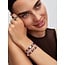 Pandora Pandora Bedel 794813C01 Zilver Mini Ster met Paars Enamel
