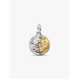 Pandora Pandora Bedel 764983C01 Zilver medaillon met 14k Geelgouden Plating Weegschaal