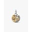 Pandora Pandora Bedel 764983C01 Zilver medaillon met 14k Geelgouden Plating Weegschaal