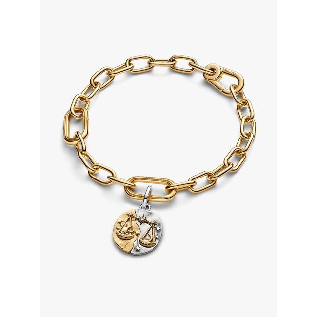 Pandora Pandora Bedel 764983C01 Zilver medaillon met 14k Geelgouden Plating Weegschaal