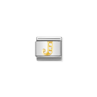 Nomination Nomination Schakel 030301-10 Classic Composable Letter J met Zirkonia