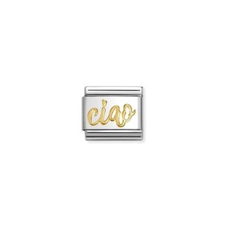 Nomination Nomination Schakel 030107-32  Composable Classic Staal met 18k Geelgoud Ciao