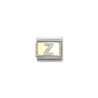 Nomination Nomination Schakel 030291-26 Composable Classic met 18k Geelgouden Glitter Letter Z