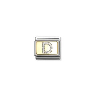 Nomination Nomination Schakel 030291-04 Composable Classic met 18k Geelgouden Glitter Letter D