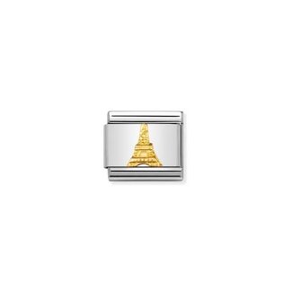 Nomination Nomination Schakel 030123-15 Composable Classic Staal met 18k Geelgouden Eiffeltoren