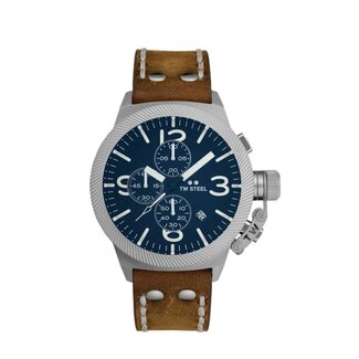 TW Steel TW Steel Horloge CS106 Canteen Steel Quartz 100m Waterdicht 44mm