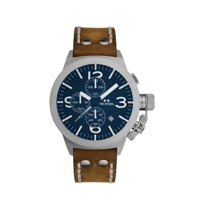 TW Steel TW Steel Horloge CS106 Canteen Steel Quartz 100m Waterdicht 44mm