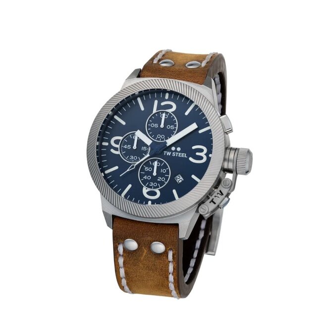 TW Steel TW Steel Horloge CS106 Canteen Steel Quartz 100m Waterdicht 44mm