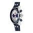 TW Steel TW Steel Horloge VS136 X Evel Knievel Staal Quartz Chronograaf 100m Waterdicht met Blauwe Leren Horlogeband 44mm