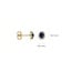 Blush Blush Oorbellen LG7038Y 14k Geelgoud met 2x 0.06crt G SI Labgrown Diamant en Saffier 5.4 x 6.3mm