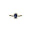 Blush Blush Ring LG1082Y/54 14k Geelgoud met 0.13crt G SI Labgrown Diamant en 0.50crt Labrown Saffier