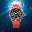 Citizen Citizen Horloge JV3000-13E Promaster Staal Analoog Digitaal Eco-drive 200m Waterdicht met Oranje Horlogeband 43mm