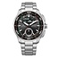 Citizen Citizen Horloge JV3001-53E Promaster Staal Analoog Digitaal Eco-drive 200m Waterdicht met Zwarte Wijzerplaat 43mm