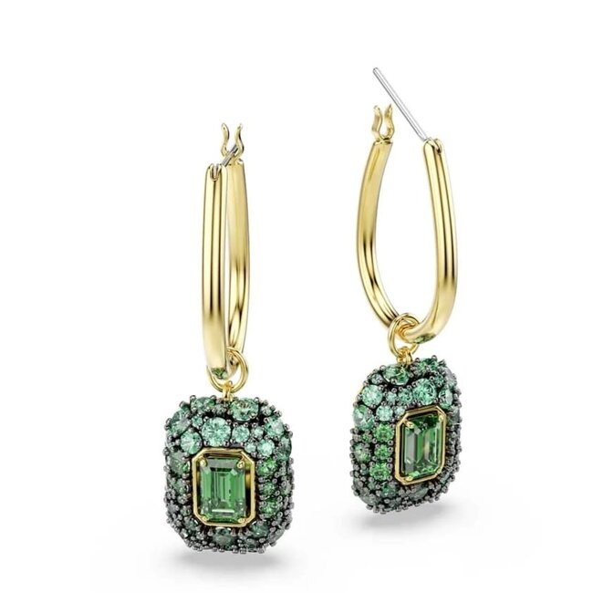 Swarovski Swarovski Oorbellen 5752890 Sublima Goudkeurig met Groene Kristal