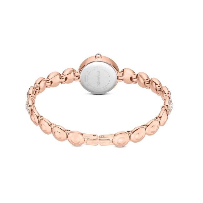 Swarovski Swarovski Horloge 5753309 Una Rosekleurig Witte Wijzerplaat met Kristallen