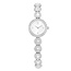 Swarovski Swarovski Horloge 5737038 Una Zilverkleurig met Witte Wijzerplaat met Kristallen