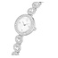 Swarovski Swarovski Horloge 5737038 Una Zilverkleurig met Witte Wijzerplaat met Kristallen