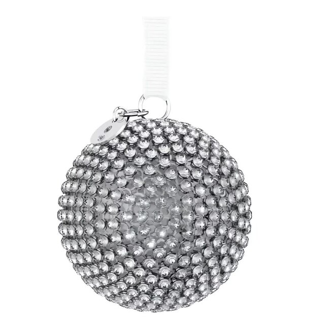Swarovski Swarovski Kerstornament 5737045 Zilverkleurig Kertsbal met Kristallen