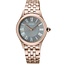 Seiko Seiko Horloge SUR614P1 Staal Rosegoudkleurig Quartz met Grijze Wijzerplaat 29.6mm