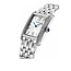 Seiko Seiko Horloge SWR091P1 Staal Quartz met Vierkante Witte wijzerplaat 22.7mm