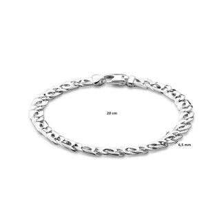Blinckers Jewellery Huiscollectie BJ Armband 10.21888 Gourmette Zilver 6.5mm x 20cm