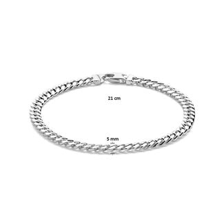 Blinckers Jewellery Huiscollectie BJ Armband 10.21801 Gourmette Zilver 5mm x 21cm