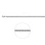 Blinckers Jewellery Huiscollectie BJ Collier 65.02461 Staal Gourmette 3.4mm x 60cm