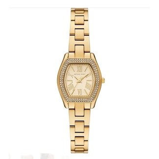Michael Kors Michael Kors Horloge MK7618 Chelsea Staal met Geelgouden Plating Quartz met Zirkonia 25mm