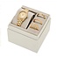 Michael Kors Michael Kors Horloge MK7659SET Lexington Staal met Geelgouden Plating Quartz en Verwisselbaren Bezels 28mm