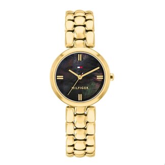 Tommy Hilfiger Tommy Hilfiger Horloge TH1782930 Annie Staal met Geelgouden Plating Quartz met Zwarte Wijzerplaat 26mm
