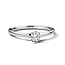 The House Of Blinckers THOB Ring 46.00121/17 14k Witgoud met 0.25ct G-H SI Lab Grown Diamant Maat 17