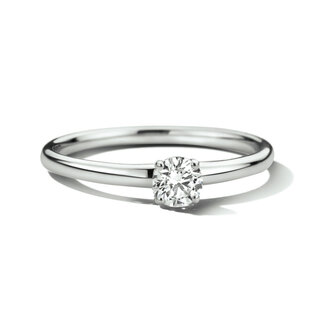 The House Of Blinckers THOB Ring 46.00121/17 14k Witgoud met 0.25ct G-H SI Lab Grown Diamant Maat 17