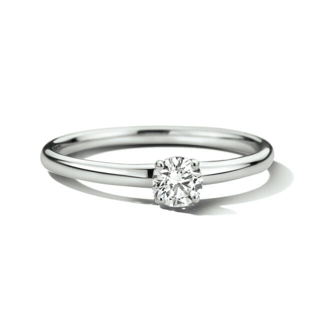 The House Of Blinckers THOB Ring 46.00121/17 14k Witgoud met 0.25ct G-H SI Lab Grown Diamant Maat 17