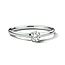 The House Of Blinckers THOB Ring 46.00121/17 14k Witgoud met 0.25ct G-H SI Lab Grown Diamant Maat 17