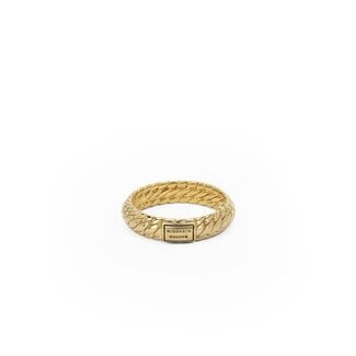 Buddha to Buddha Buddha to Buddha Ring 125GV 18 Ben XS Zilver met Geelgouden Plating Maat 18