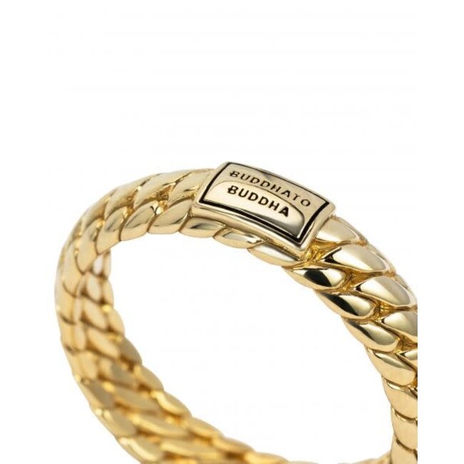 Buddha to Buddha Buddha to Buddha Ring 125GV 18 Ben XS Zilver met Geelgouden Plating Maat 18