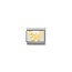 Nomination Nomination Schakel 030301-23 Composable Classic Staal met 18k Geelgouden Letter W met Zirkonia