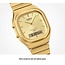 Casio Casio Vintage Horloge AQ-240EG-9AEF Staal met Geelgouden Plating Analoog Digitaal 34mm