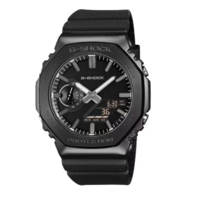 Casio G-Shock Casio G-Shock Horloge GM-2100LXB-1AER Staal met Zwarte Coating Analoog Digitaal 200m Waterdicht 44mm