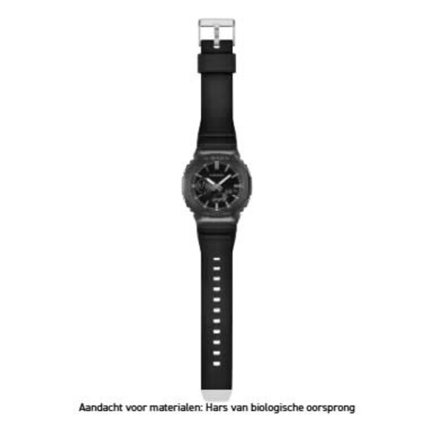 Casio G-Shock Casio G-Shock Horloge GM-2100LXB-1AER Staal met Zwarte Coating Analoog Digitaal 200m Waterdicht 44mm