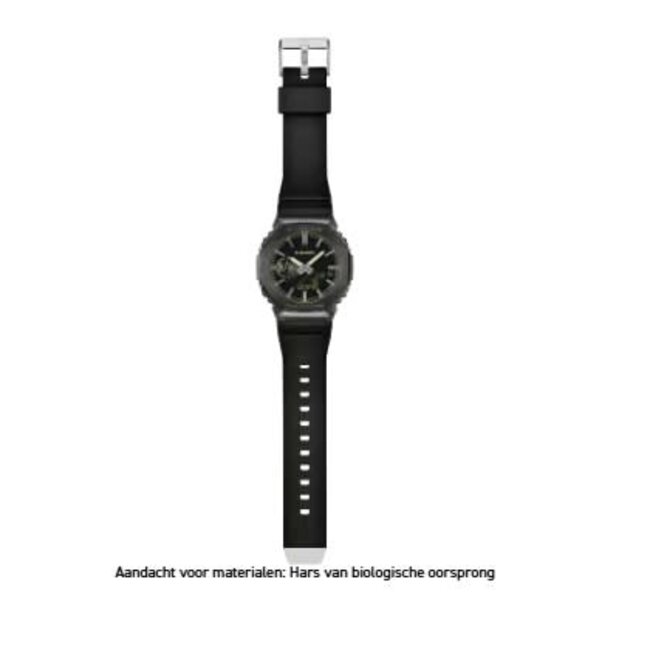 Casio G-Shock Casio G-Shock Horloge GM-2100LXB-1A9ER Staal met Zwarte Plating Analoog Digitaal 44mm