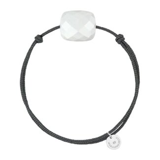 Morganne Bello Morganne Bello Armband 1025X04A101 White Agate Oversize Cushion