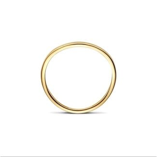 Blush Blush Ring 1283YGO/54 14k Geelgoud Glad Golvend Maat 54
