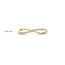 Blush Blush Ring 1286YZI/54 14k Geelgoud Golvend met Zirkonia Maat 54
