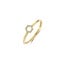 Blush Blush Ring 1287YZI/54 14k Geelgoud met Zeshoek Zirkonia Maat 54