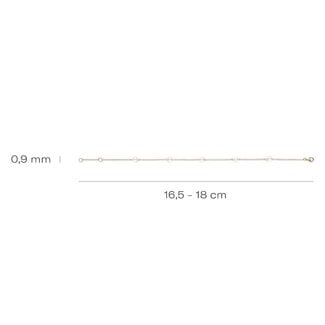 Blush Blush Armband 2269YPW 14k Geelgoud met Parels 16,5-18cm