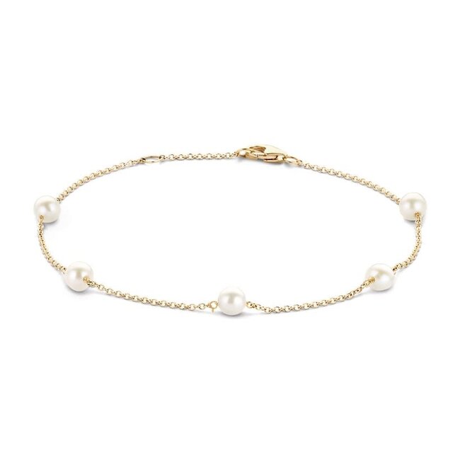 Blush Blush Armband 2269YPW 14k Geelgoud met Parels 16,5-18cm