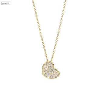 Blush Blush Collier 3207YZI 14k Geelgoud Hart met Zirkonia 42cm