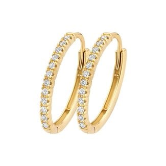 Blush Blush oorbellen 7403YZI 14k Geelgoud met Zirkonia 1,7mm