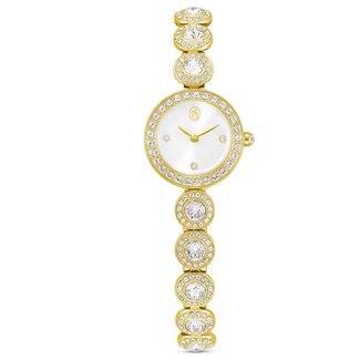 Swarovski Swarovski Horloge 5750500 Una Goudkleurig met Witte Kristallen